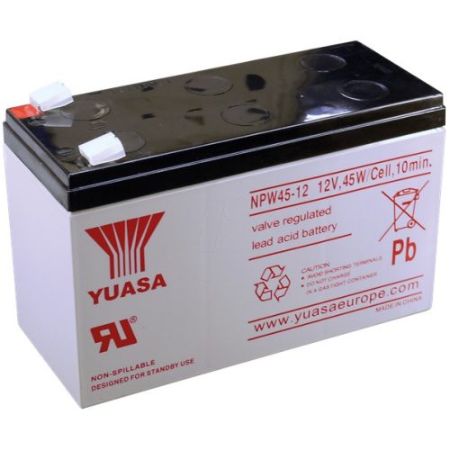 YUASA NPW45-12 12V 9Ah nagyáramú zselés akkumulátor