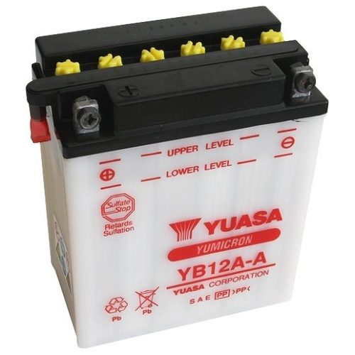 YUASA YB12A-A 12V 12Ah 12N12A-4A-1 kiváltó sav nélküli száraz motor akkumulátor