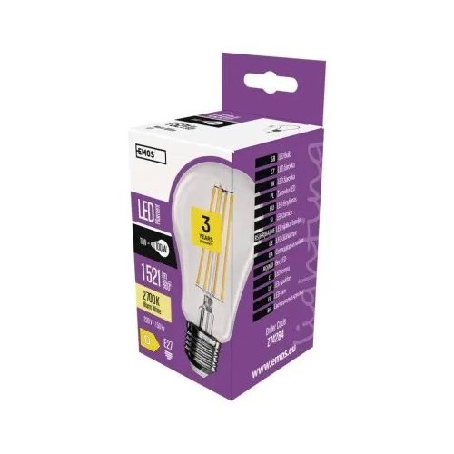 LED izzó Filament A60 / E27 / 11 W (100 W) / 1 521 lm / meleg fehér