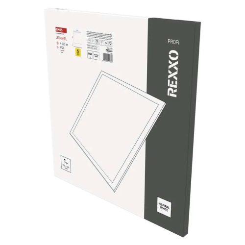 EMOS LED PANEL REXXO BEÉPÍTHETŐ 36W Természetes fehér 4000 lm