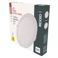   LED süllyesztett lámpatest NEXXO, kerek, fehér, 25W, természetes fehér