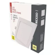   LED süllyesztett lámpatest NEXXO, négyzet, fehér, 18W, meleg fehér