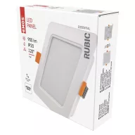    LED süllyesztett lámpatest RUBIC, négyzet, fehér, 9W, természetes fehér 