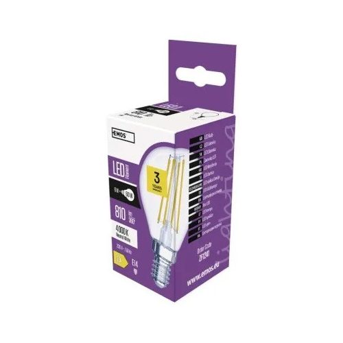 LED izzó Filament Mini Globe / E14 / 6 W (60 W) / 810 lm / természetes fehér VÉGKIÁRUSÍTÁS