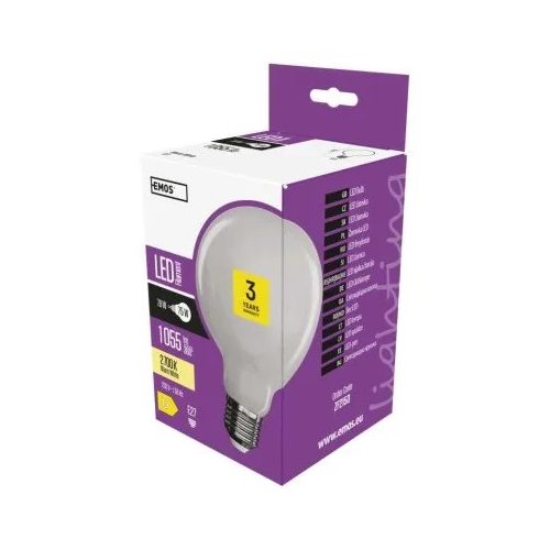 LED izzó Filament gömb / E27 / 7,8 W (75 W) / 1 055 lm / meleg fehér VÉGKIÁRUSÍTÁS