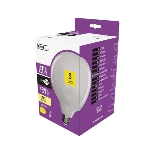 LED izzó Filament gömb / E27 / 11 W (100 W) / 1 521 lm / meleg fehér VÉGKIÁRUSÍTÁS