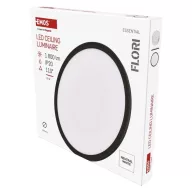    LED felületi lámpatest FLORI fekete, fehér, 18W, semleges fehér ZM1404