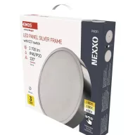  LED felületi lámpatest NEXXO, kerek, ezüst, 28,5W, CCT 
