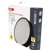  LED felületi lámpatest NEXXO, kerek, fekete, 28,5W, CCT 