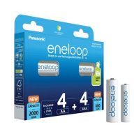   Panasonic eneloop 2000mAh HR6/4BP AA BK-KJMCDE44E 800mAh HR03/4BP AAA tölthető elem