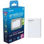   Panasonic eneloop BQ-CC87 töltő+4x2000mAh SMARTPLUS AA AAA USB Travel elem töltő