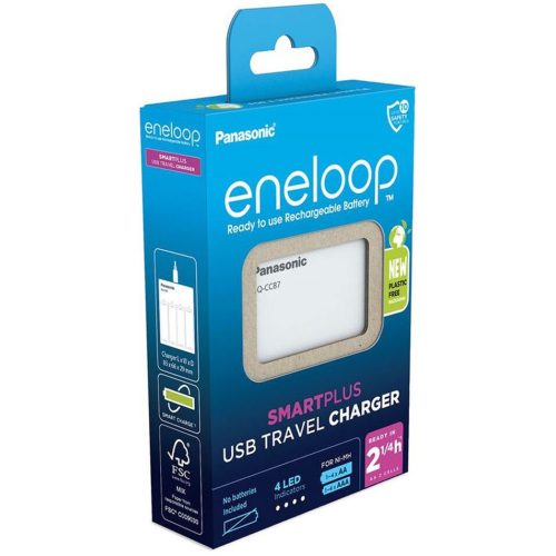 Panasonic eneloop BQ-CC87 SMARTPLUS AA AAA USB Travel elem töltő