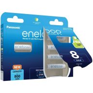   Panasonic eneloop 800mAh HR03 BK-4MCDE/8HH EKO NiMh mikro akkumulátor AAA tölthető elem