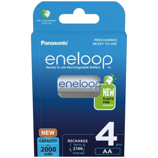 Panasonic eneloop 2000mAh HR6/4BP BK-3MCDE/4CP EKO NiMh ceruza akkumulátor AA tölthető elem