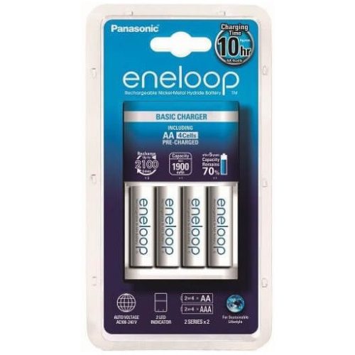 Panasonic eneloop K-KJ51MCC40E BQ-CC51E elem töltő+BK-3MCCE 4db 1900mAh AA tölthető ceruza elem