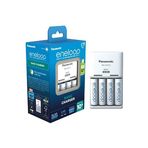 Panasonic eneloop K-KJ51MCD40E EKO BQ-CC51E elem töltő+BK4MCDE 4db 800mAh AAA tölthető mikró elem