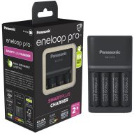   Panasonic eneloop Pro K-KJ55HCD40E SMARTPLUS BQ-CC55E +4db 2500mAh HR6 AA tölthető ceruza elem