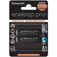   Panasonic eneloop Pro 2500mAh HR6/2BP BK-3HCDE/2CP EKO NiMh ceruza akkumulátor AA tölthető elem