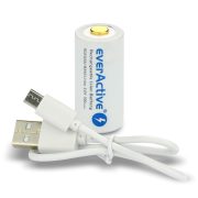 everActive 16340 RCR123A USB 650mAh 3V Lithium akkumulátor