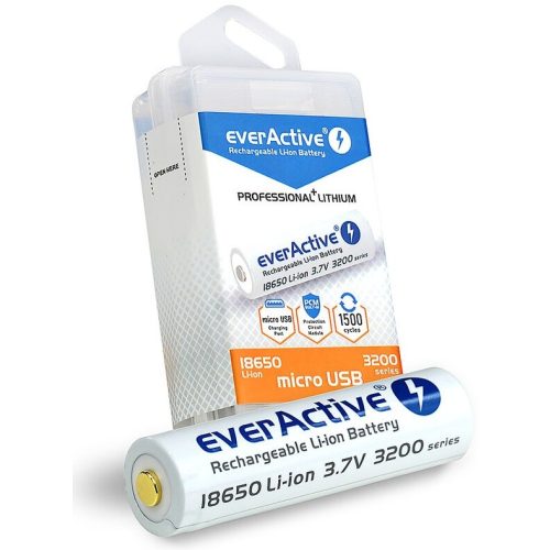 everActive 18650USB 3,7V 32000mAh+tok Li-ion akkumulátor