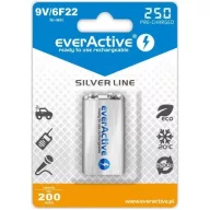 everActive 250mAh HR22 akkumulátor 9V tölthető elem