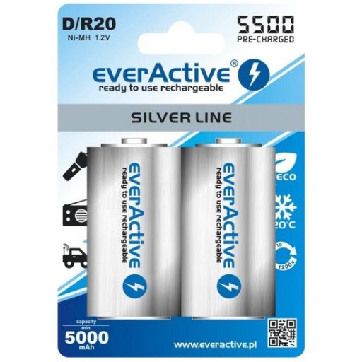 everActive 5500 SERIES HR20/2BP NiMh góliát akkumulátor D tölthető elem