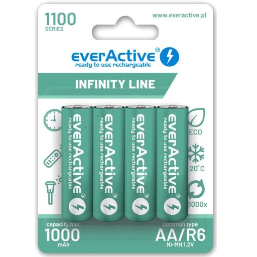 everActive 1100mAh HR6/4BP NiMh ceruza akkumulátor AA tölthető elem