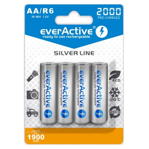 everActive 2000mAh HR6/4BP NiMh ceruza akkumulátor AA tölthető elem