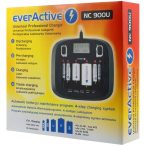 everActive AA AAA C D 9V NC900U univerzális elemtöltő