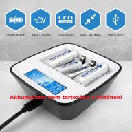 everActive NC1000M AA ceruza AAA mikro elem töltő 