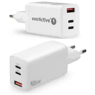 everActive SC-650Q 1xUSB-A 2xUSB-C 65W fali töltő