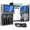 everActive UC4200 1,2V/3,6V/3,7V Li-ion/LiFePO4/Li-HV/Ni-Mh AA ceruza AAA mikro C baby D góliát 9V elem töltő