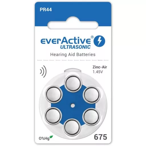 everActive ULTRASONIC PR675/6 PR44 1,45V hallókészülék elem