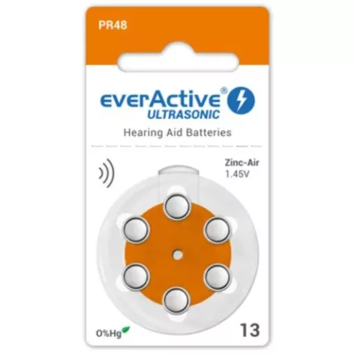 everActive ULTRASONIC 13/6 PR48 1,45V hallókészülék elem