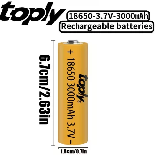 18650 3000mAh 10A bütykös toply  3,7V Li-ion akkumulátor