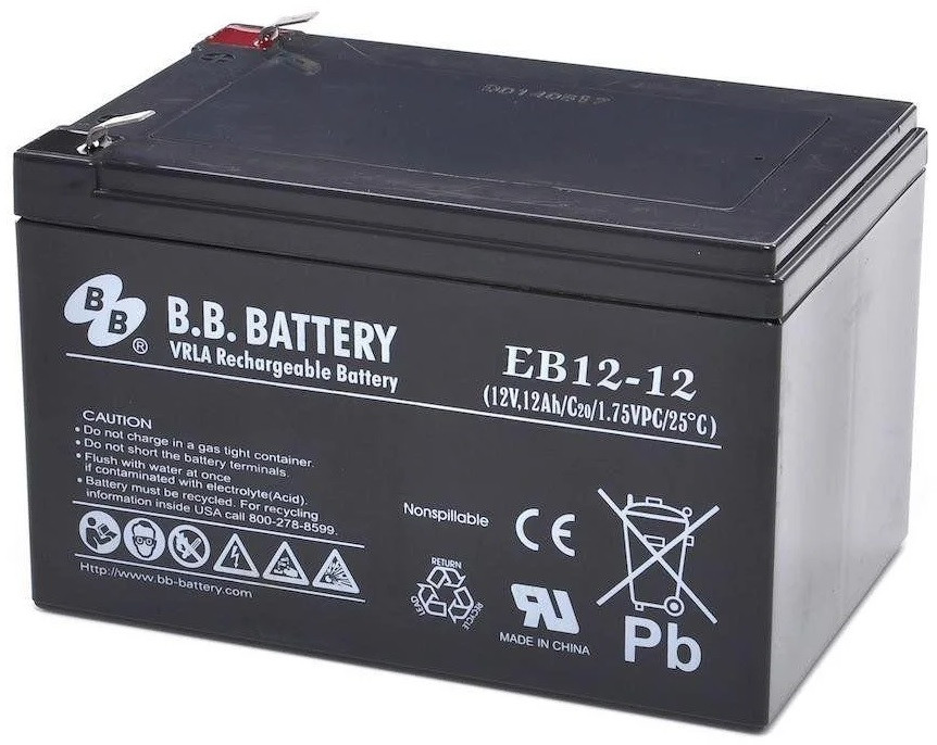 BB Battery EB 12-12 12V 12Ah elektromos kerékpár akkumulátor