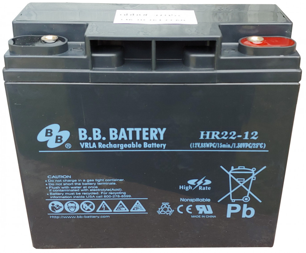 BB Battery HR22-12 12V 22Ah gondozásmentes akkumulátor