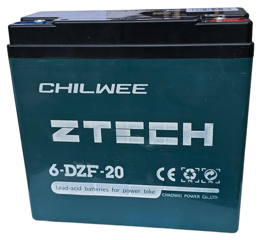 12V 20Ah CHILWEE 6-DZF20/6-DZM-20 elektromos kerékpár akkumulátor