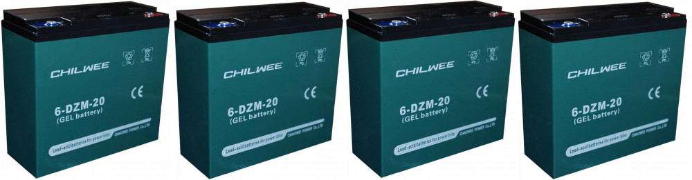6-DZM-20 CHILWEE 48V 20Ah elektromos kerékpár akkumulátor