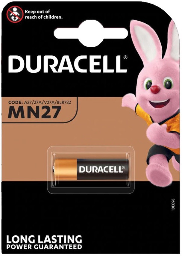 Duracell MN27 A27 27A 12V autó távirányító elem