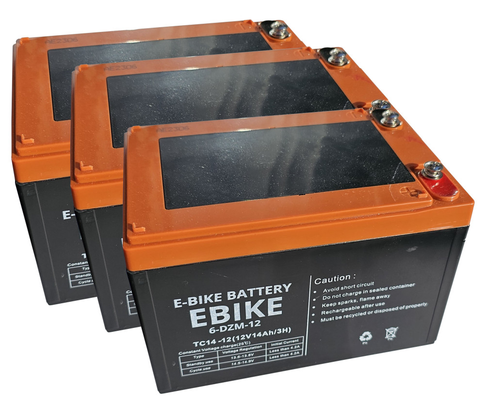 EBIKE 6-DZM-12 36V 14Ah csavaros elektromos kerékpár akkumulátor