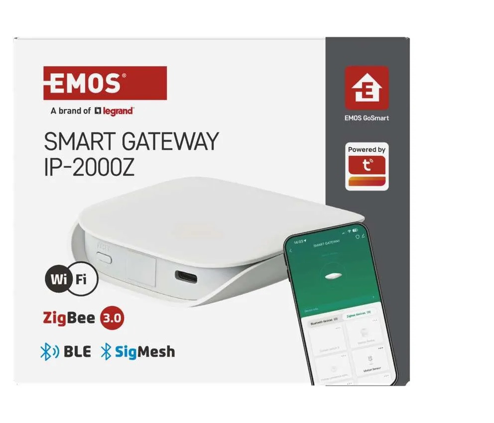 EMOS GoSmart Multifunkcionális ZigBee Gateway IP-2000Z H5002 Bluetooth-al és wifivel