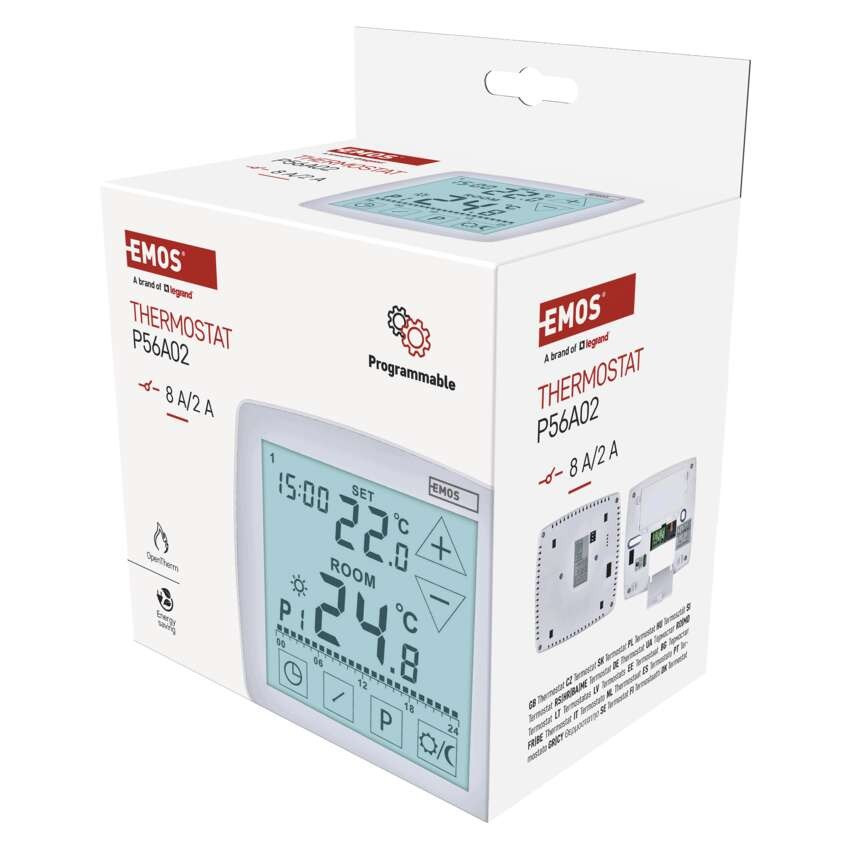 EMOS OpenTherm P56A02 Programozható vezetékes szobatermosztát
