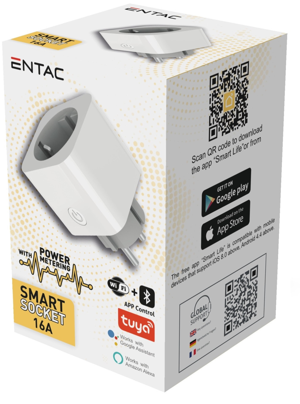 Entac WIBLE Smart Hálózati Adapter + fogyasztásmérő