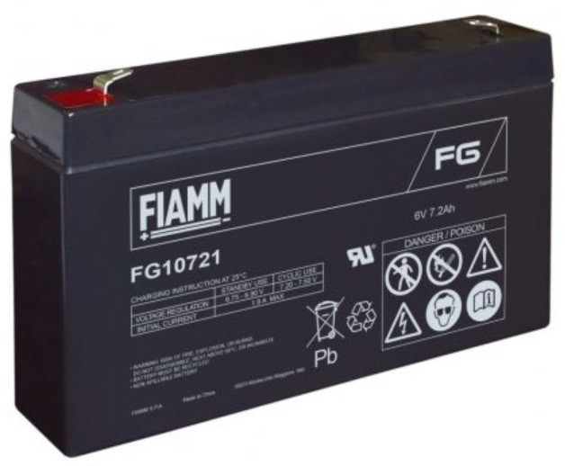Fiamm FG10721 6V 7,2Ah zárt ólomsavas akkumulátor
