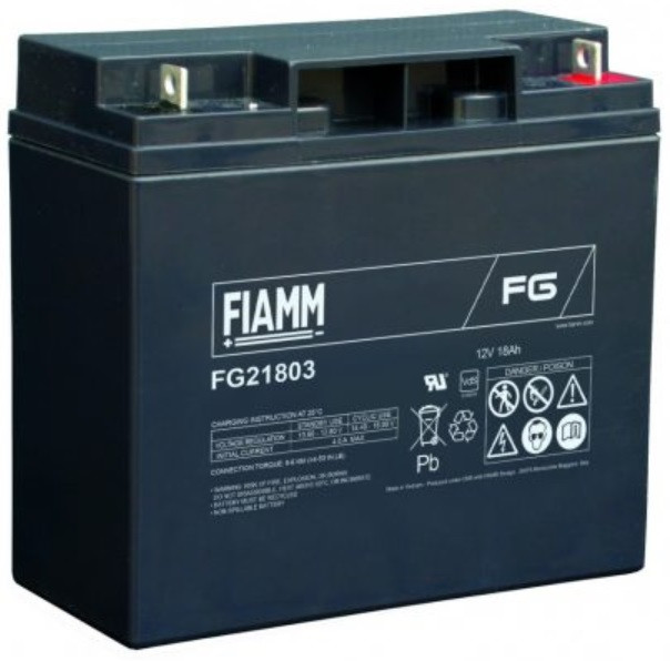 FIAMM 12V 18Ah FG21803 zárt ólomsavas zselés akkumulátor