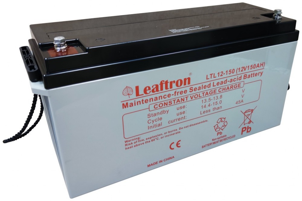 Leaftron LTL12-150 12V 150Ah zárt ólomsavas akkumulátor
