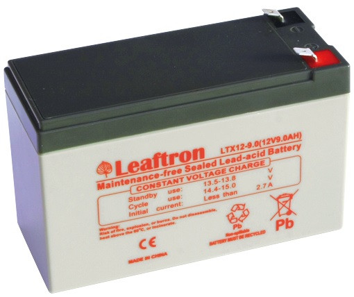 Leaftron LTX12-9 F2 12V 9Ah zárt ólomsavas akkumulátor