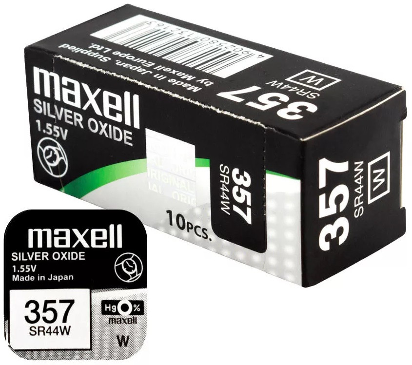 Maxell 357/303 SR44W ezüst-oxid óra gombelem