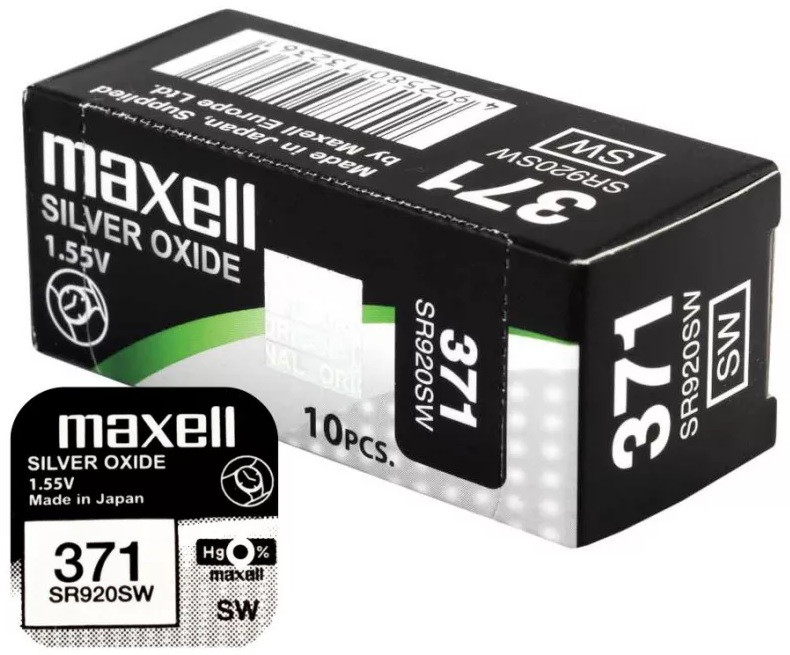 Maxell 371 370 SR920SW óra gombelem